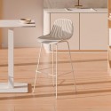 Tabouret Haut Casper Blanc