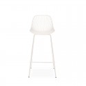 Tabouret Haut Casper Blanc