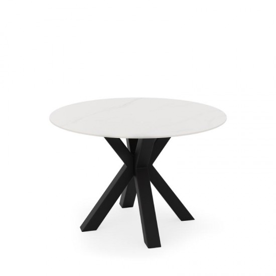 Table fixe Fiorella Blanc/Noir