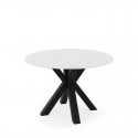 Table fixe Fiorella Blanc/Noir