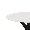 Table fixe Fiorella Blanc/Noir