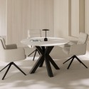 Table fixe Fiorella Blanc/Noir