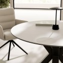 Table fixe Fiorella Blanc/Noir