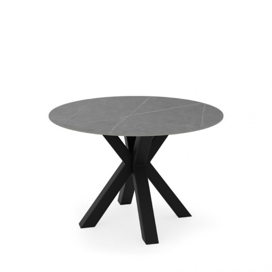 Table Fixe Fiorella Gris/Noir