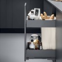 Porte-bouteilles Panero extractible pour module bas Lamina