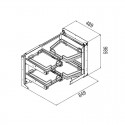 Angle Extractible Galaxy avec Fermeture Amortie