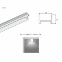 Profil Lumière LED Mec 1 Surface Droit