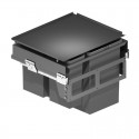 Bacs de Recyclage des Déchets 2 x 24 + 2 x 8 L avec un Système de Guides
