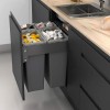 Cube Corbeille Eco-Amical-Rectangulaire 35 + 35 + 8 + 8 L