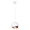 Lampe Occhi Plafond Halogène GU10 75W-Chrome et Blanc