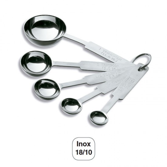 Jeu De 5 Cuillères À Mesurer En Acier Inoxydable 18/10