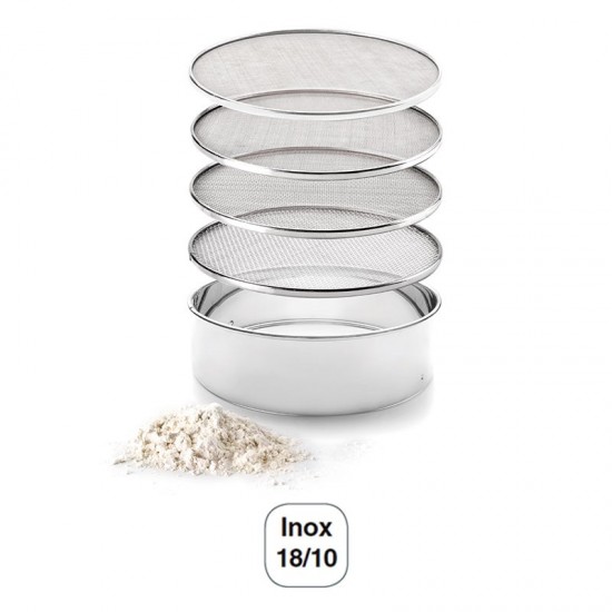 Un Tamis De 4 Mailles Interchangeables En Acier Inoxydable 18/10
