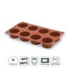 Moule-Cylindre 8 Cavités Silicone Pastryflex