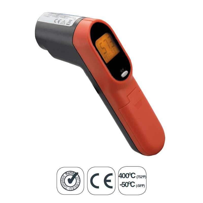 Thermomètre Infrarouge Pointeur Laser -50 ° C à 400 ° C avec de la