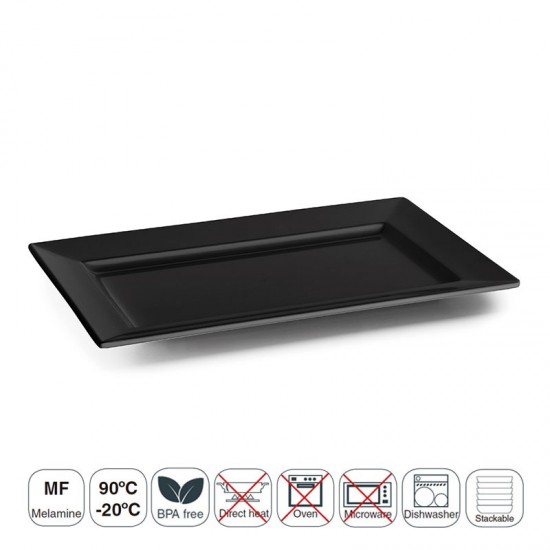 Rectangulaire Plateau Noir