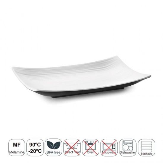 Rectangulaire plateau Fuji 29x18