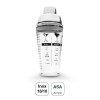 Shaker à Cocktail en Acrylique avec Couvercle en acier Inoxydable