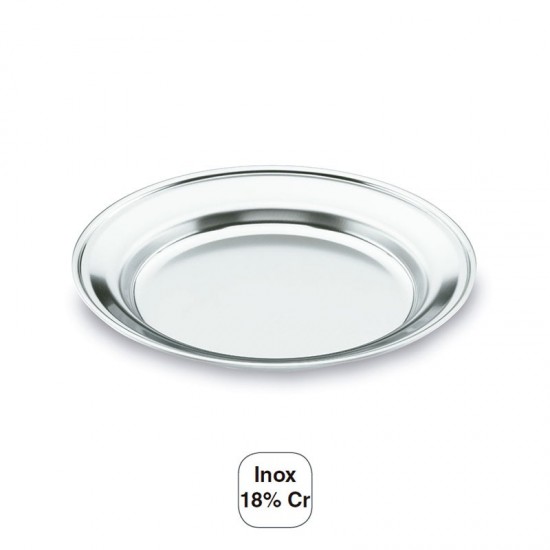 Vaisselle De Camping Plat Inox 18% Cr.