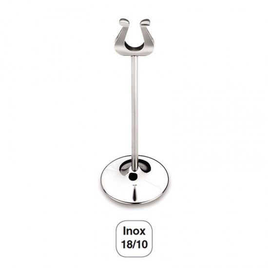 Soutien pour le Menu avec la Pince Inox 18/10