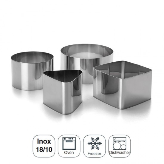 Jeu De Cerceaux De Pâtisserie De 4 Pièces En Acier Inoxydable