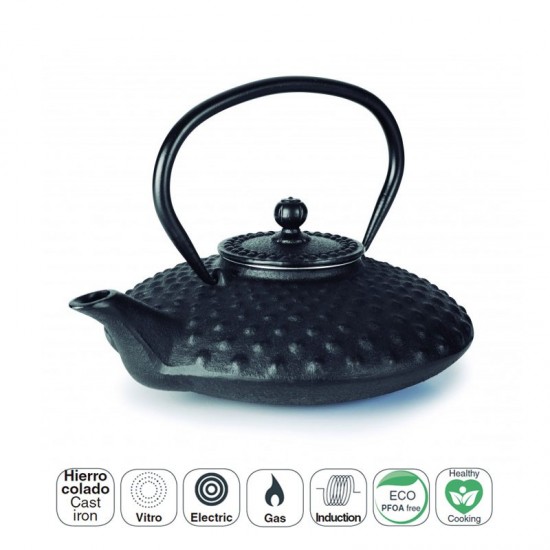 Théière En Fonte 0,7 L Noir