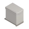 Cube corbeille environnemental rectangulaire 16L