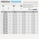 Tirador 2380 tube Chrome Mat