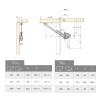 Bars pour les Portes de l'Ascenseur Force 20 - 70 kg x cm Emuca NSDX