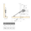 Compas pour Portes Basculantes Force 20 - 70 kg x cm Emuca NSDX